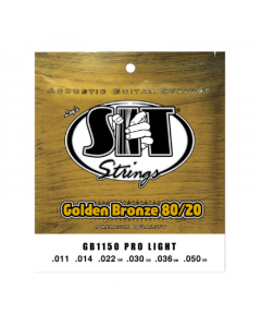 SIT Strings Golden Bronze 80/20 Pro Light Acoustic Guitar Strings (11-50)