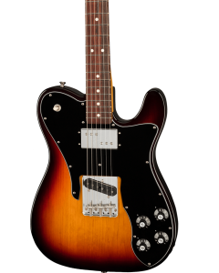 Fender American Original 70s Telecaster Custom Electric Guitar. Rosewood FB, 3-Color Sunburst