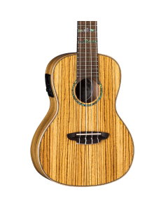 Luna High Tide Zebra Concert Ukulele w/Preamp