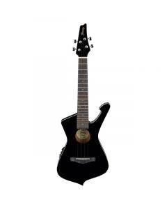 Ibanez UICT10BK Iceman Tenor Acoustic-Electric Ukulele Gloss Black