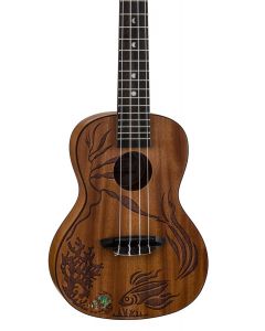 Luna Coral Solid Mahogany Concert Ukulele w/Bag