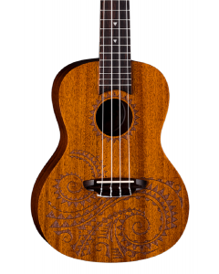 Luna Concert Ukulele w/Gigbag. Tattoo Mahogany