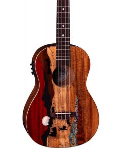 Luna UKE VISTA DEER B Acoustic Electric Baritone Ukulele. Vista Deer