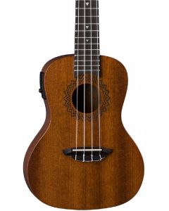 Luna UKE VMC EL Concert Ukulele w/Preamp. Vintage Mahogany