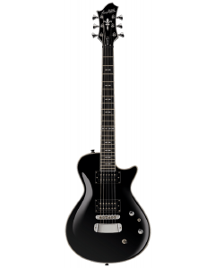 Hagstrom ULSWE-BLK Ultra Swede Electric Guitar. Black Gloss