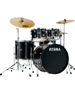 Tama Imperialstar 5-piece Complete Kit With Meinl Hcs Cymbals Hairline Black