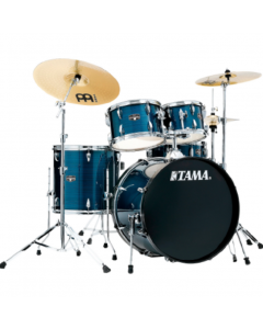Tama Imperialstar 5-piece Complete Kit With Meinl Hcs Cymbals Hairline Blue
