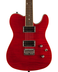 Fender Special Edition Custom Telecaster Electric Guitar. FMT HH, Laurel FB, Crimson Red Transparent