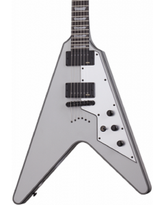 Schecter Guitar Research V-1 Platinum Electric Guitar Satin Silver