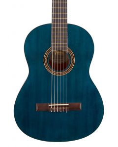 Valencia VC204TBU 200 Series Classical Guitar. Transparent Blue