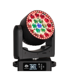 American DJ VIZ290 Vizi Pix Z19 Includes 19x 30-Watt RGBL LEDs, vibrant RGB background LEDs, and an innovative LED ring