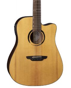 Luna WABI SABI Dreadnought 12 String Cutaway Acoustic-Electric Guitar. Solid Top