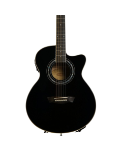 Washburn EA12B Festival Acoustic-Electric Guitar Black TGF33