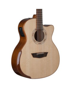 Washburn G15SCE-12 Comfort Deluxe Series Grand Auditorium (12 String) Acoustic Electric Guitar. TGF33