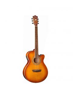 Washburn EA15ITB Mini Jumbo Acoustic-Electric Guitar Ice Tea Burst