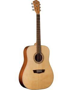 Washburn WD7S Harvest Series Dreadnought Guitar. Natural