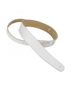 Henry Heller HCAP25-WHT 2.5'' Capri Leather Strap-WHITE