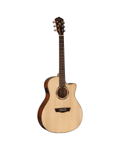 Washburn WLO10SCE Woodline Acoustic Electric Guitar. Natural