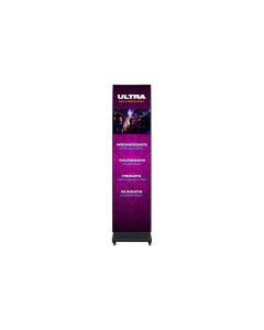 American DJ WMS439 includes 1 WMS2 Media System, 2 WMS2 LED Video Panels, 1 Display Stand with Built-In Novastar Video Processor, and 1 Flight Case