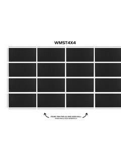 American DJ WMS067 WMST4X4 Frame trim kit for the 4x4 WMS Series Video Wall.