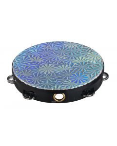 Remo TA-4110-43 Prizmatic Tambourine. 1 Row Chrome 10"