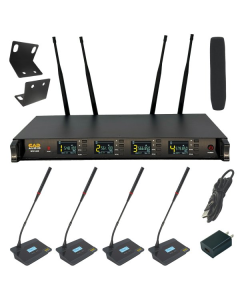 CAD WX1400GN Four-Channel Wireless Gooseneck Microphone System