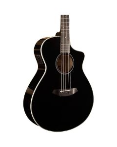 Breedlove Discovery Concert Black Ce Sitka Spruce-Mahogany Acoustic-Electric Guitar black TGF11