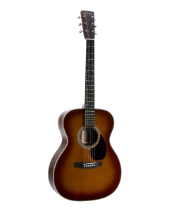 Martin OM-28 Standard Series 000-14 Fret Acoustic Guitar. Gloss 1933 Ambertone with Spruce Top. 10Y25OM28AMBERTONE