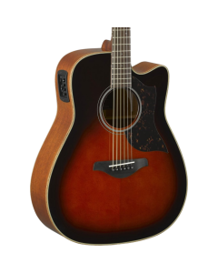 Yamaha Folk Cutaway Acoustic Electic Guitar - Mahogany - Tobacco Brown Sunburst