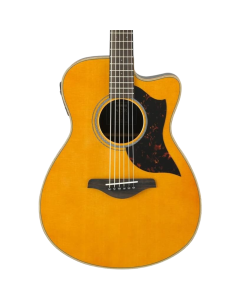Yamaha Small Body Cutaway Acoustic Electric Guitar - Rosewood - Vintage Natural