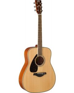 Yamaha FG820L Left-Handed Dreadnought Acoustic Guitar Natural