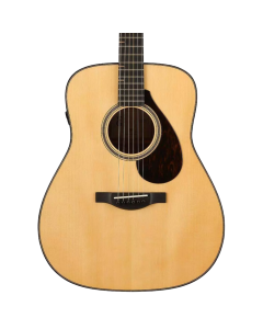 Yamaha Fg Folk Acoustic Guitar. W/Atmosfeel Pickup System; Adirondack Spruce Top; African Mahogany Back And Sides; Hardshell Case; Natural