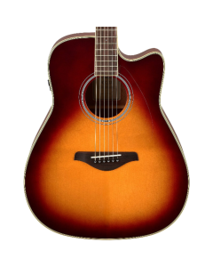Yamaha FGC-TA BS TransAcoustic Dreadnought Guitar - Brown Sunburst
