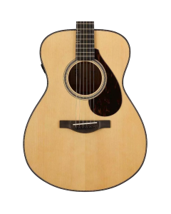 Yamaha Fs Concert-Size Folk Acoustic Guitar.  W/Atmosfeel Pickup System; Adirondack Spruce Top; African Mahogany Back And Sides; Hardshell Case; Natural