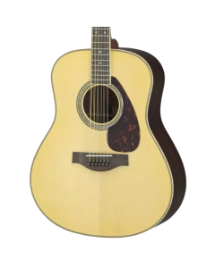 Yamaha L Series Rosewood 12-String Folk Acoustic Guitar With Passive Pickup With Hard Bag