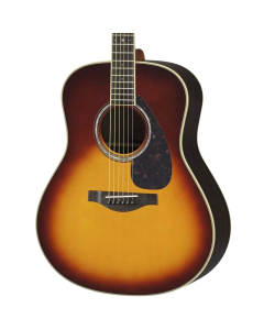 Yamaha L Series Rosewood Folk Acoustic Guitar, Brown Sunburst With Passive Pickup
