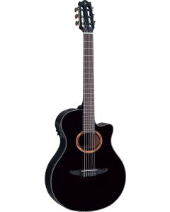 Yamaha NTX700BL Nylon String Acoustic Electric Guitar (Black)