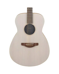 Yamaha Small Body Acoustic Guitar - Solid Spruce Top - Mahogany B/S - Off-White Top Finish - Passive Pickup