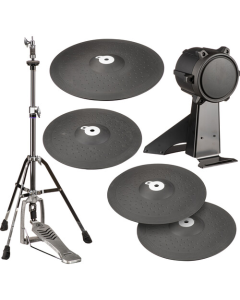 Yamaha DTC65 Cymbal Pad And Hadware Set For Dtx6 Series; With Rhh135, Kp90, Ch755 (X3), Hs740A, Pcy135 (X3), Pcy155 And 10-Ch Cable
