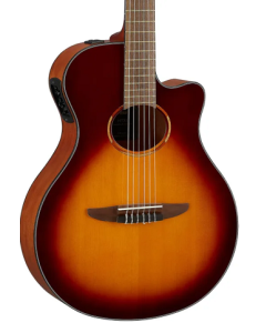 Yamaha Ntx - Thinline Acoustic-Electric Classical Guitar - Brown Sunburst TGF33