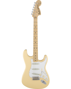 Fender Yngwie Malmsteen Stratocaster Electric Guitar. Scalloped Maple FB, Vintage White