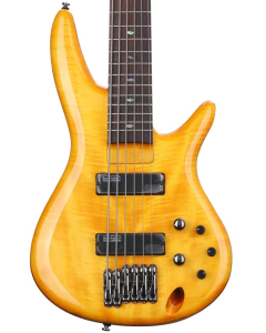 Ibanez GVB36 AM Gerald Veasley Signature 6 String Electric Bass. Amber TGF33