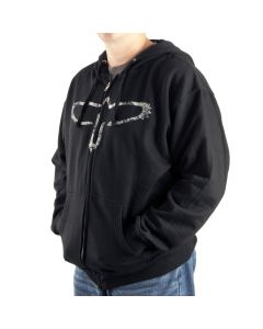 PRS Bird Silhouette Black Full Zip Hoodie Size XL