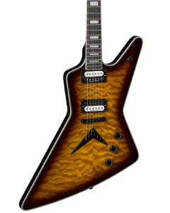 Dean Z Select Electric Guitar. Quilt Top Trans Brazilia
