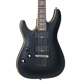 Schecter Demon-6 Electric Guitar. Left Handed Satin Black