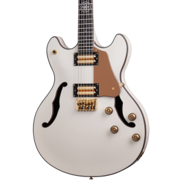 Schecter Wayne Hussey Corsair-12 Electric Guitar. Ivory