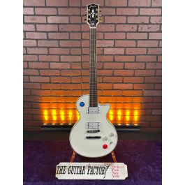 Firefly Buckethead Baritone Single Cut 2024 Alpine White Rare Electric Guitar SN1112