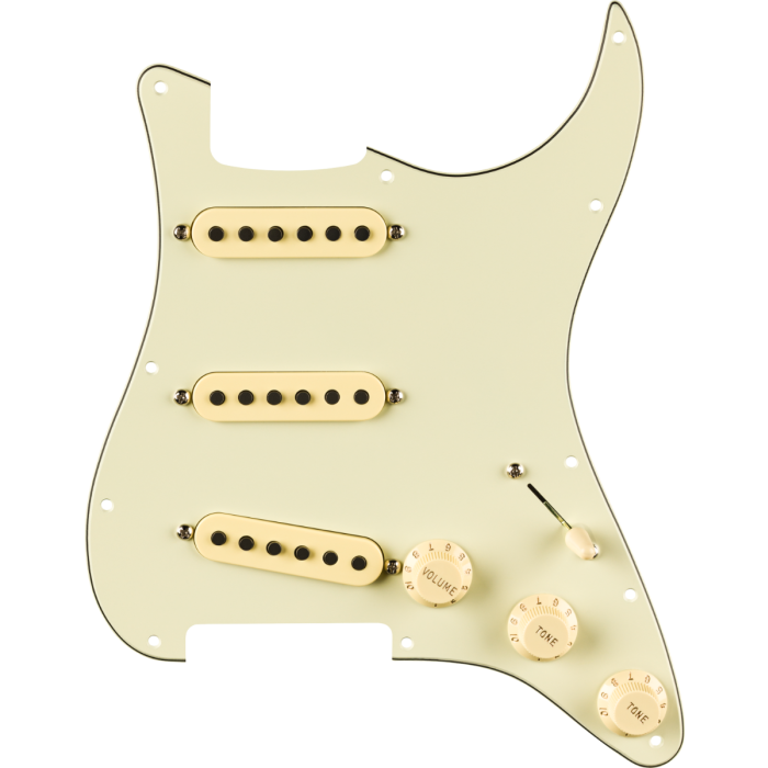 Fender Pre Wired Strat Pickguard Eric Johnson Signature Mint Green 11 Hole PG