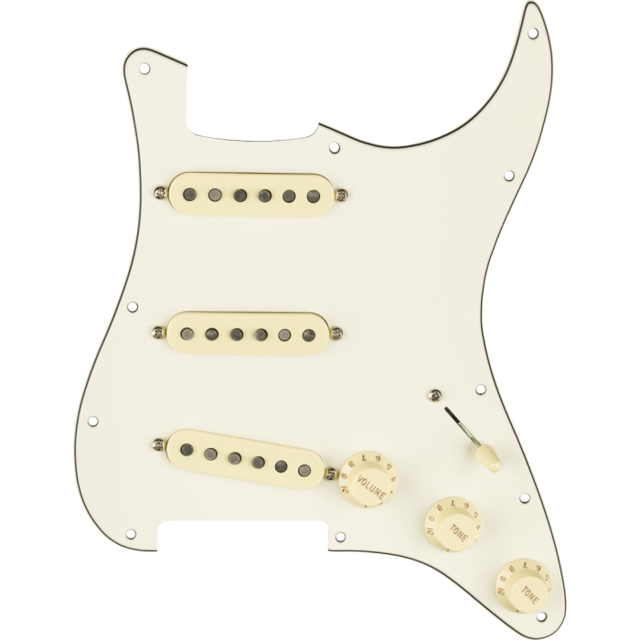 Fender 11-Hole Modern Stratocaster S-S-S Pickguard Aged Whit