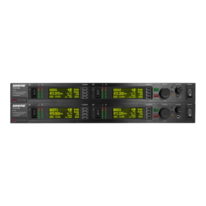 Shure PSM1000 Dual Rack Unit Transmiitter - P10T=-H22 - Thumbnail 4